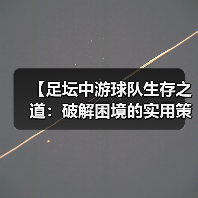 【足坛中游球队生存之道:破解困境的实用策略】 【足坛中游球队生存之道:破解困境的实用策略】